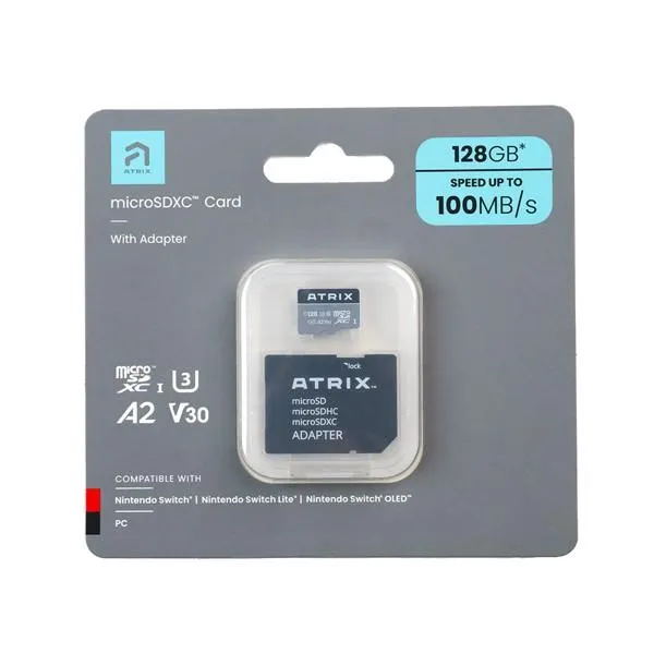 128GB Atrix Micro SD Nintendo Switch Memory Card