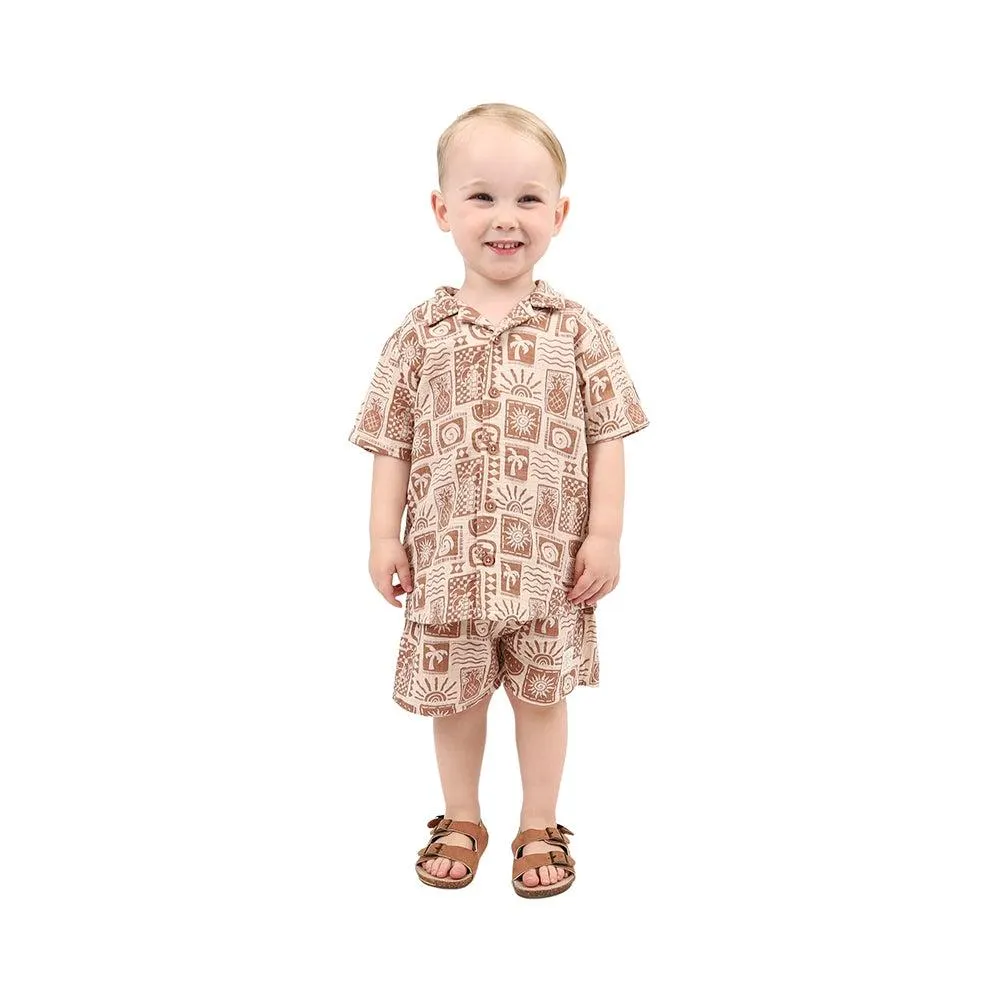  Ricochet Kids Muslin Shirt Surfy Check