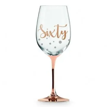 60 ROSE GOLD WINE GLASS