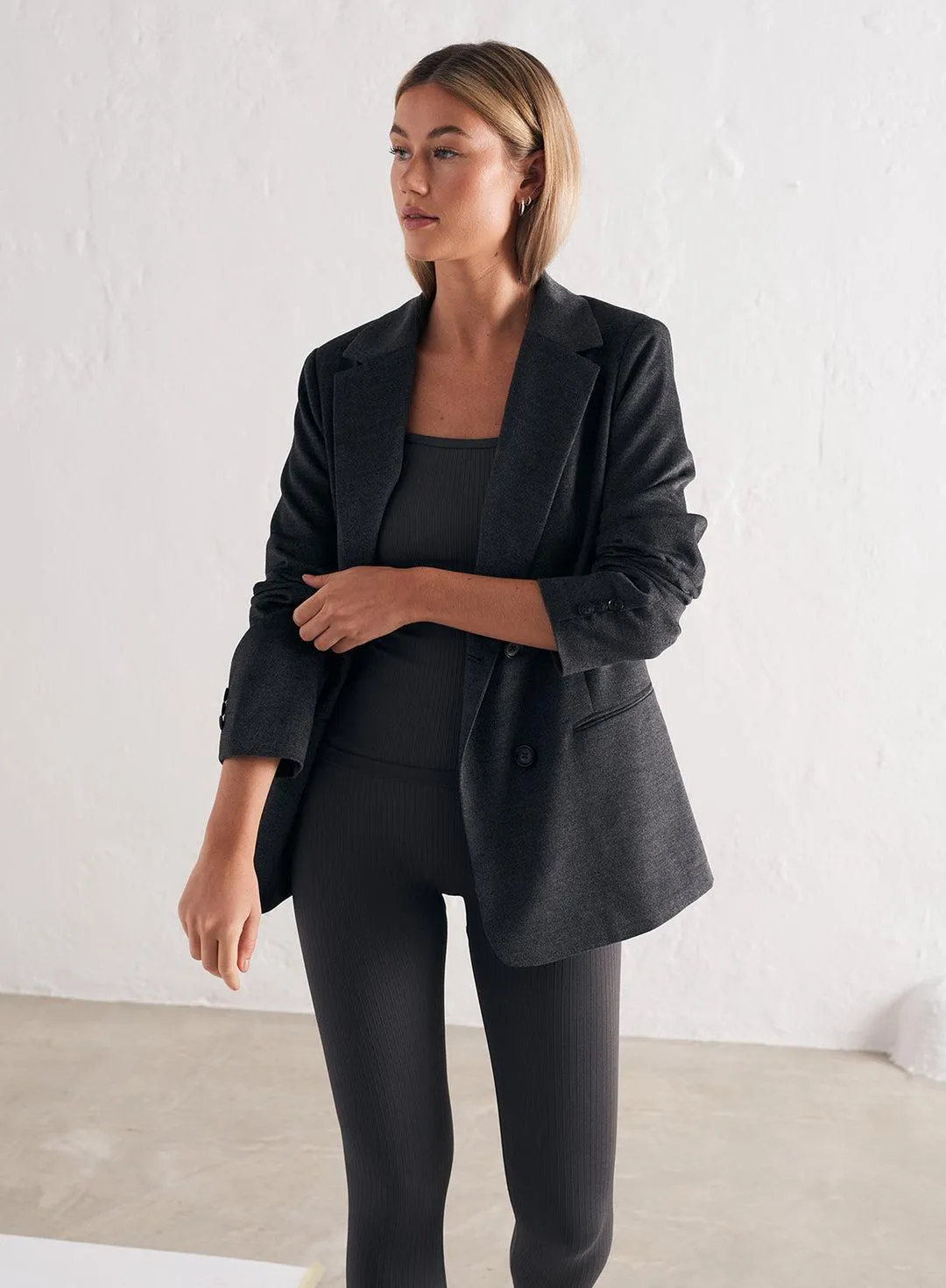 DOUBLE BREASTED WOOL BLAZER