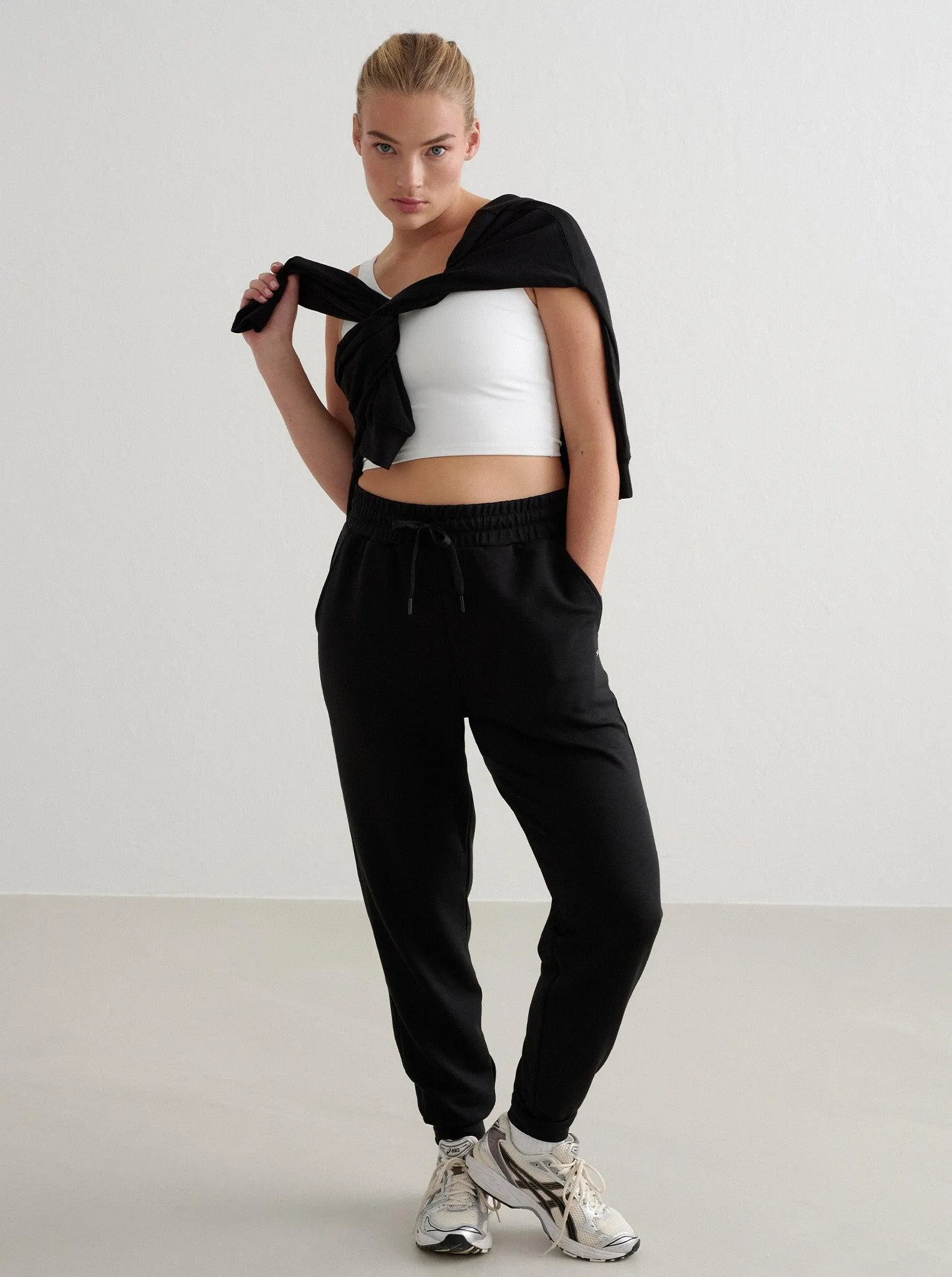 Black Comfy Modal Pants