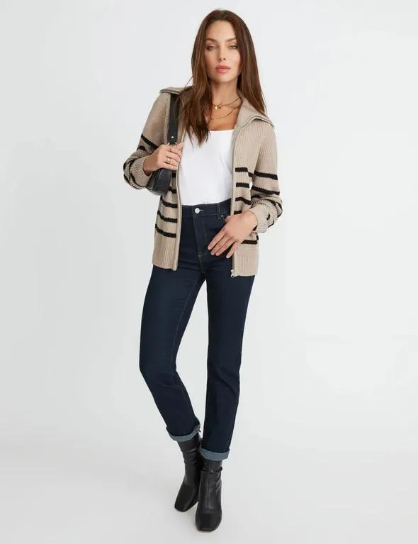 Rockmans Zip Thru Cardigan