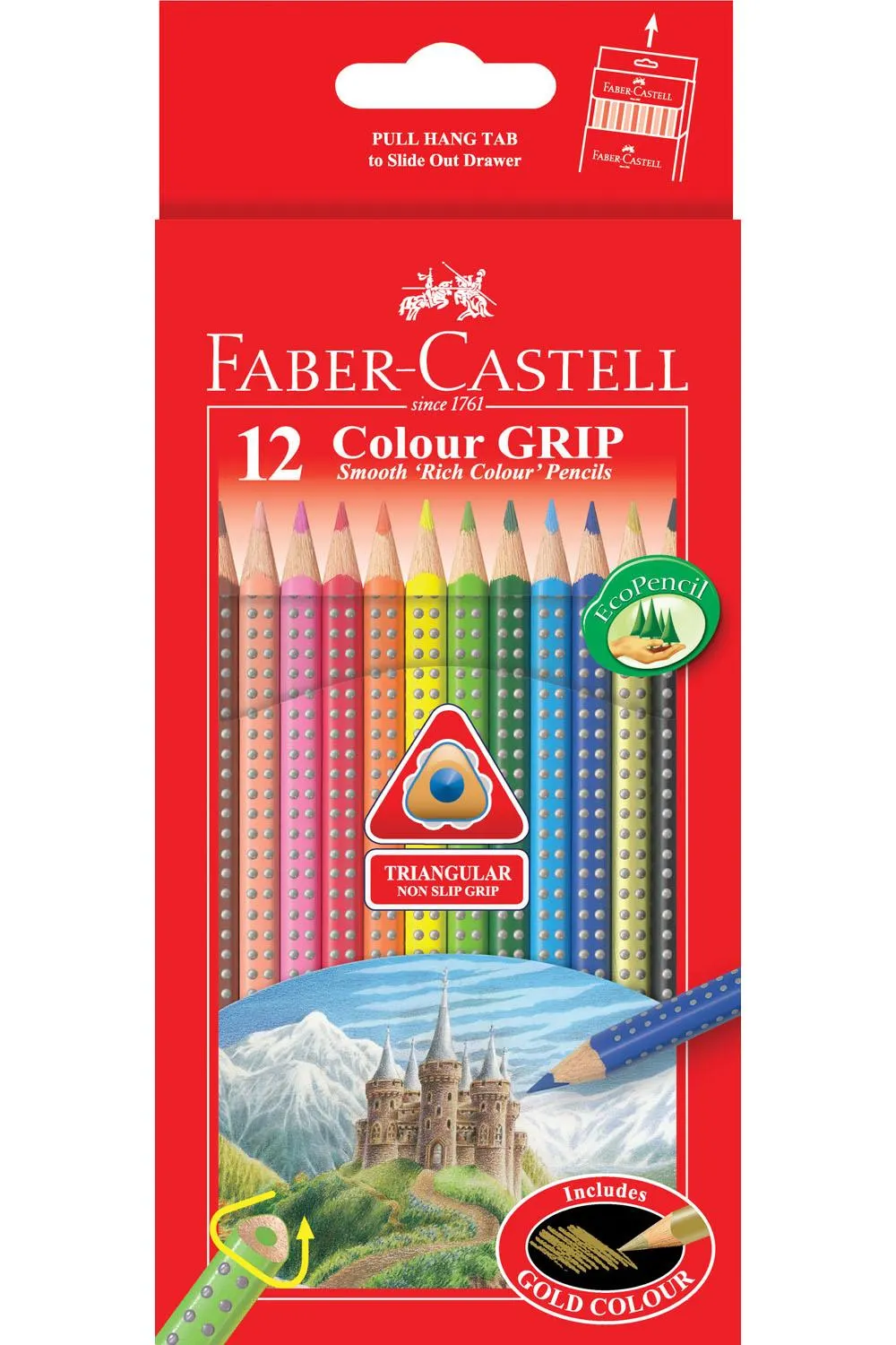 Faber Castell Colour Grip Pencils Pack 12