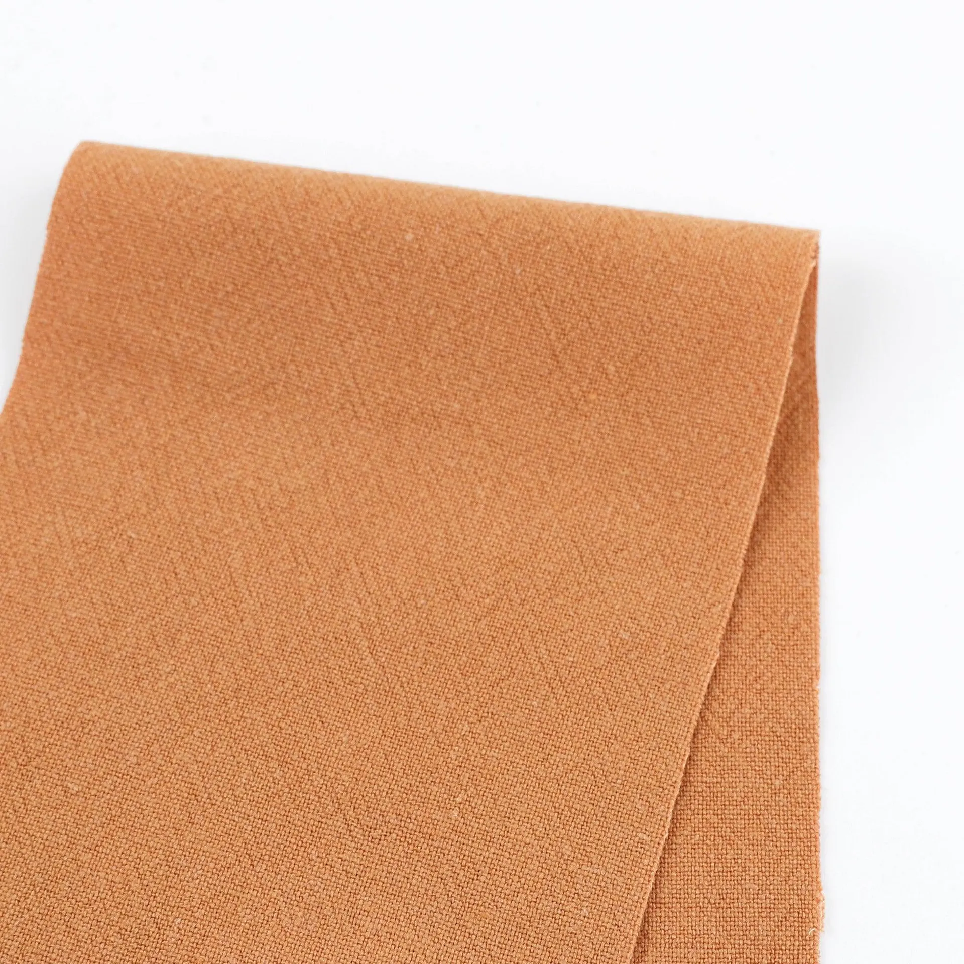 Slubby Linen / Rayon Crepe - Gingerbread