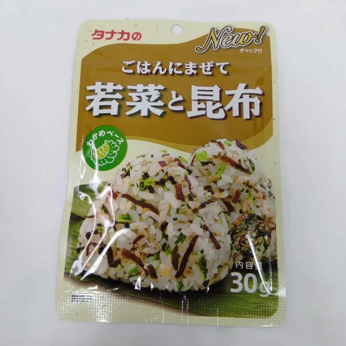 TANAKA FOODS / RICE SEASONING (GOHANNIMAZETE WAKANA&KELP) 30g
