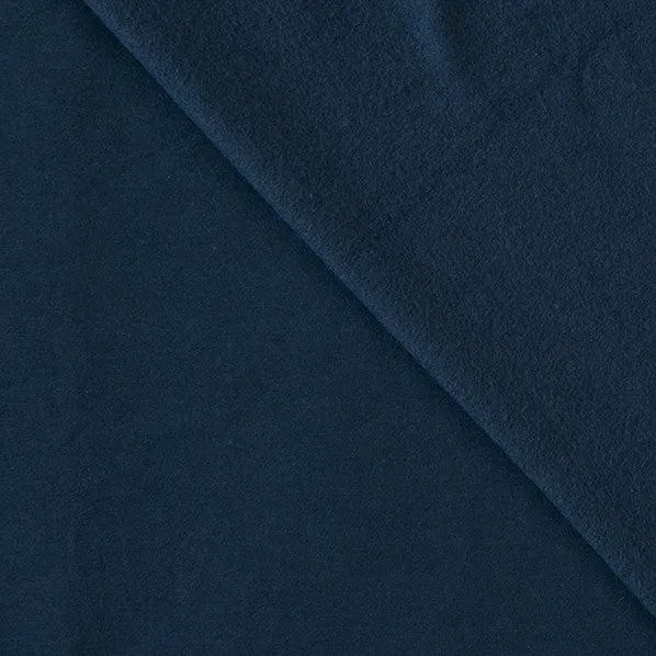 Low Pill Tracksuiting Fabric, Dark Navy- Width 175cm