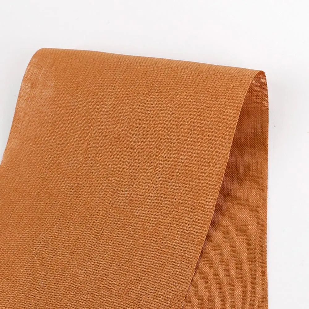 Plain Weave Linen - Tangerine