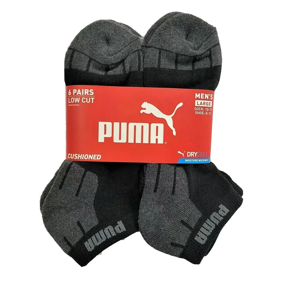 Adult Puma Socks 6pk Assorted