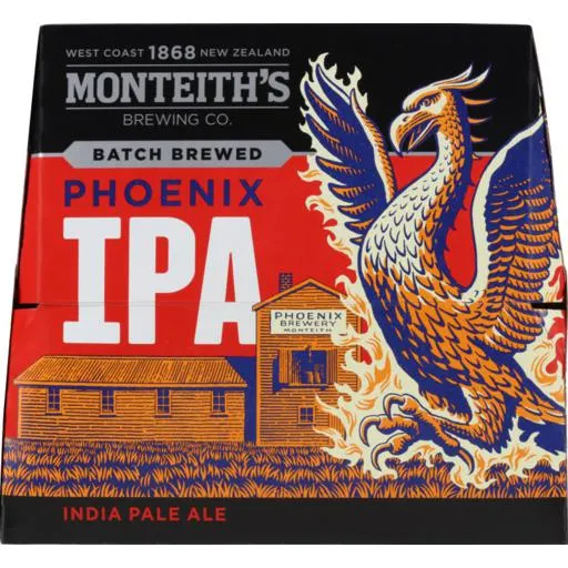 Monteith's Phoenix IPA 12 x 330ml Bottles