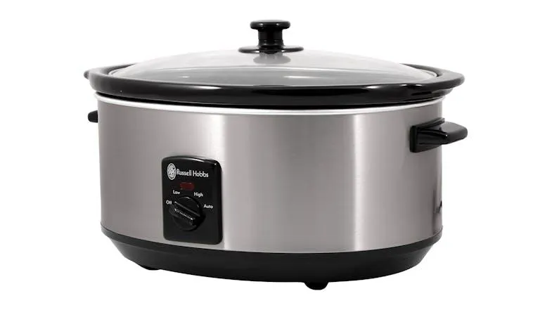 Russell Hobbs 6L Slow Cooker - Brushed Stainless Steel (SC600-RH)