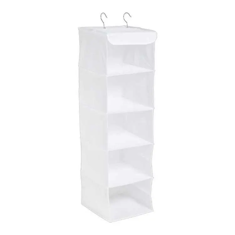 Evolve Lifeware Hanging 5 Accessory Shelf White 25 x 27 x 89 cm