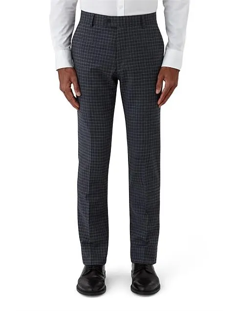 TEXTURED CHECK TROUSER