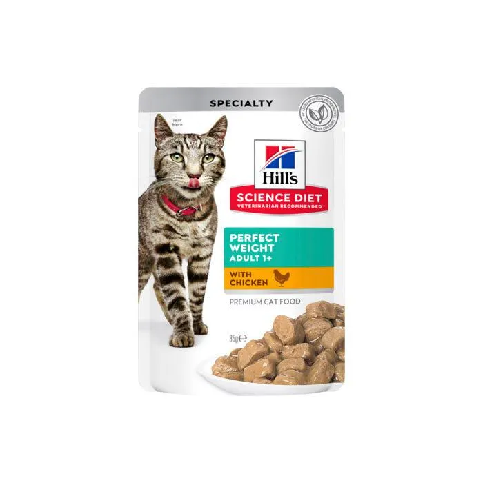 Hill's Science Diet Adult Perfect Weight Chicken Cat Food 85g