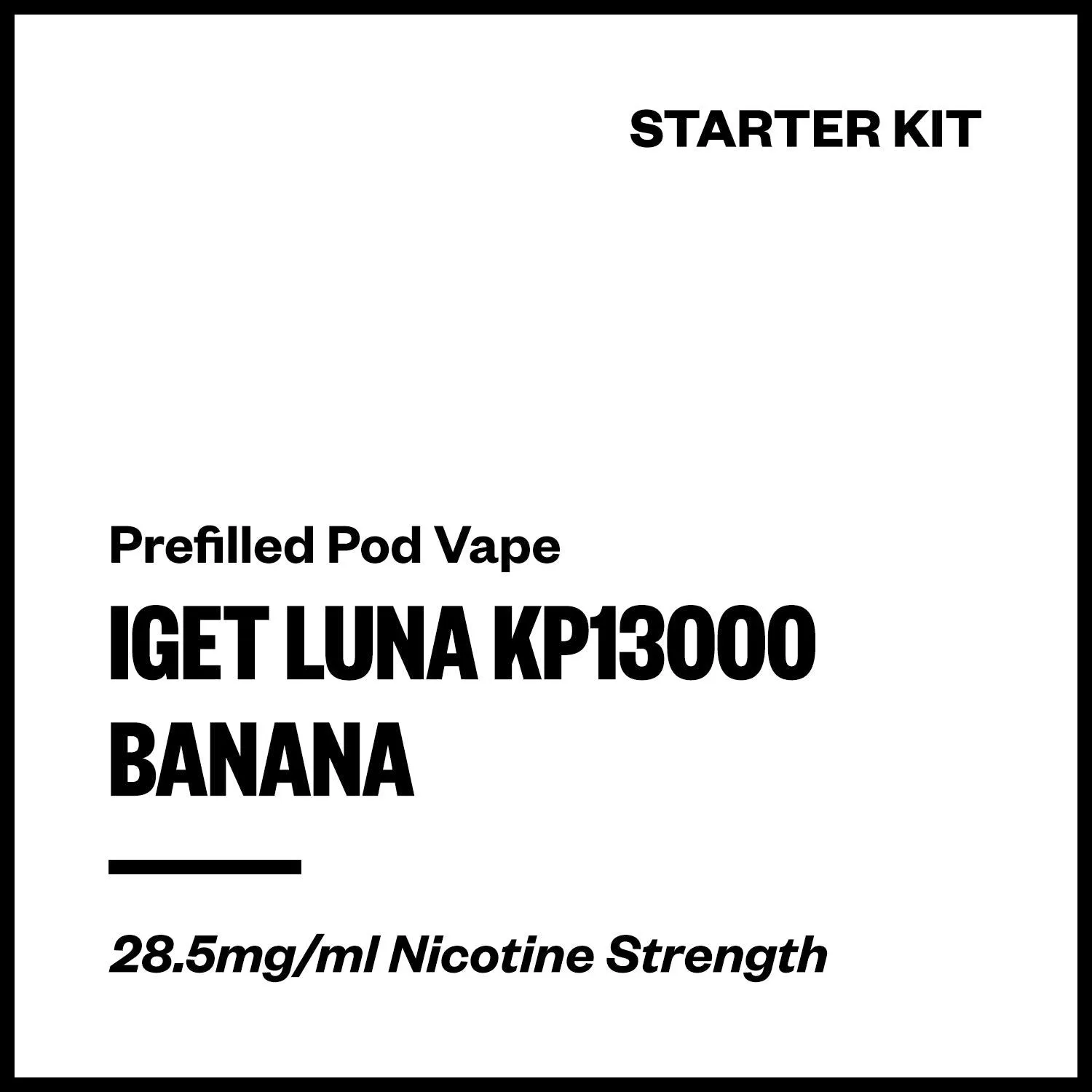 IGET Luna KP13000 - Banana (Starter Kit)