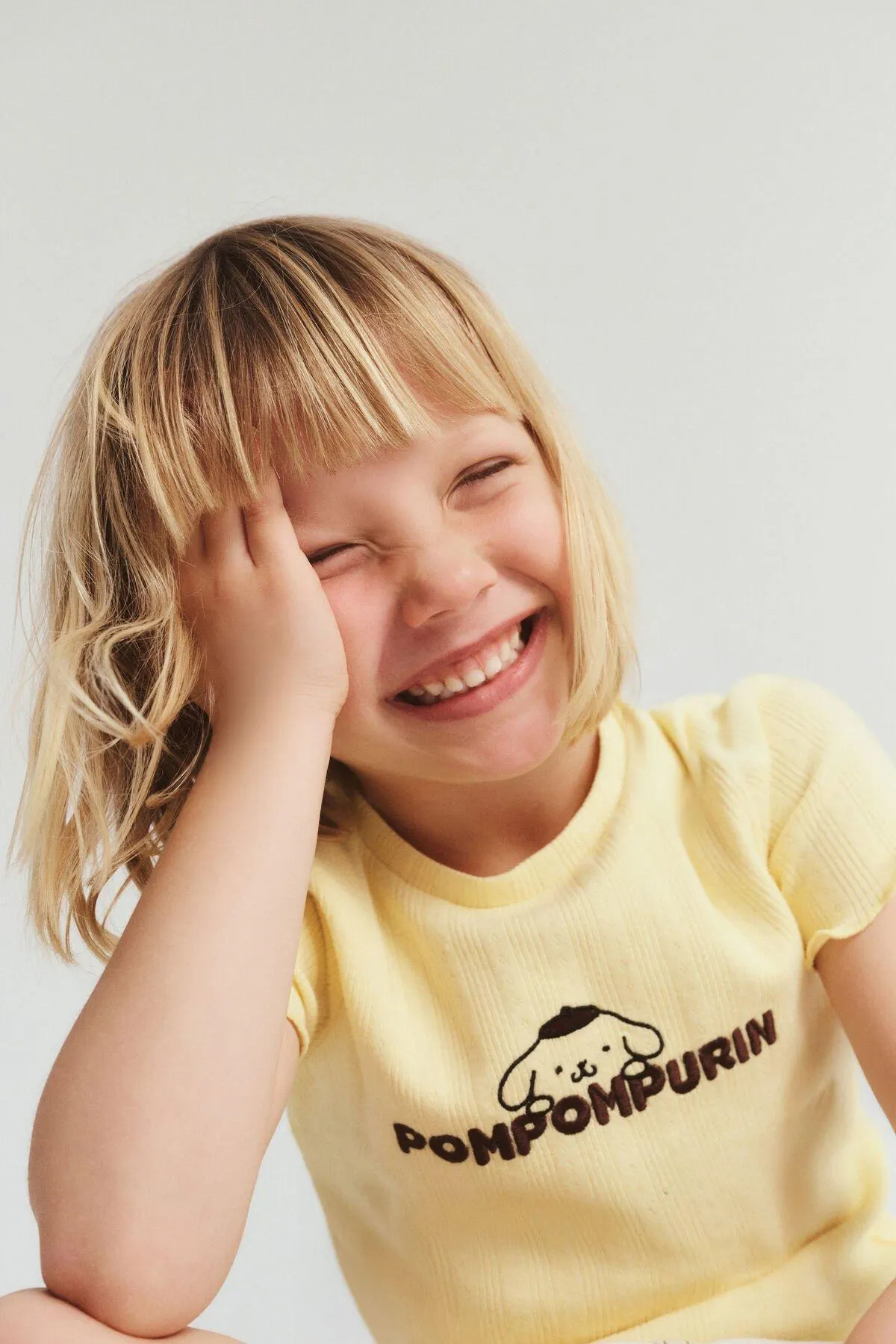 Sanrio Pompompurin Pointelle Baby Tee