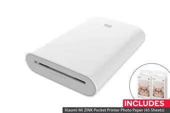 Xiaomi Mi Portable Pocket Smartphone Printer and Photo Paper (45 Sheets)