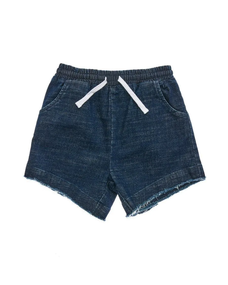 KISSED BY RADICOOL Ink Denim Short