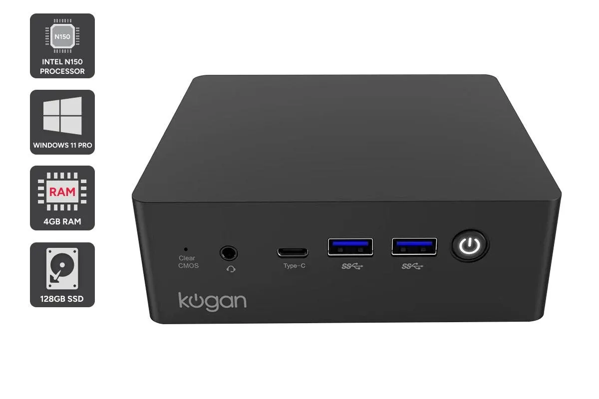 Kogan Atlas G900 Mini PC Pro with Windows 11 Pro (128GB)