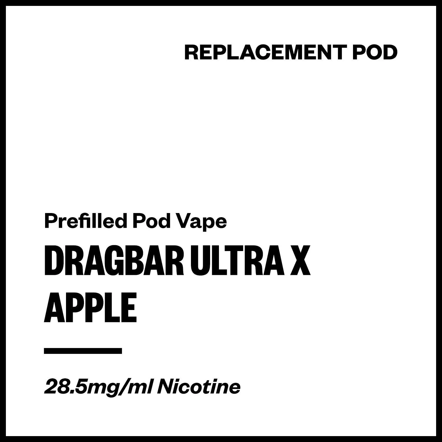 Dragbar Ultra X - Apple (Replacement Pod)