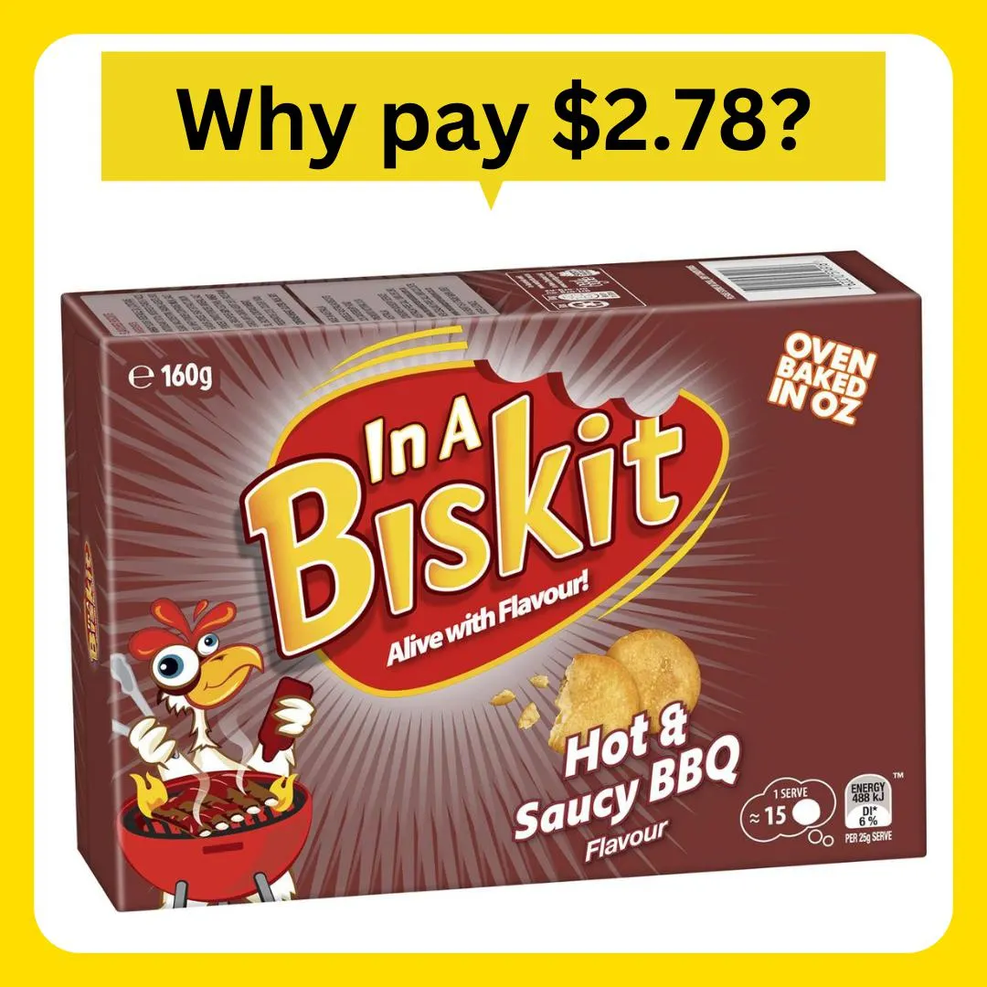 In a Biskit Hot & Saucy BBQ 160g