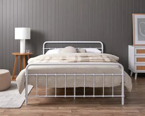 Sonata Queen Bed - White