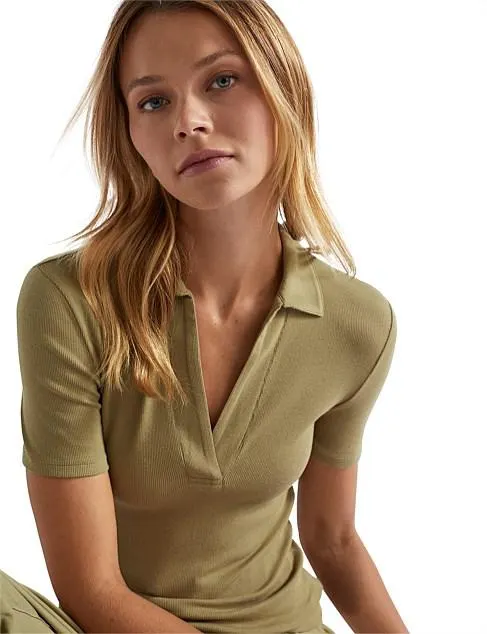 HALF SLEEVE POLO TOP