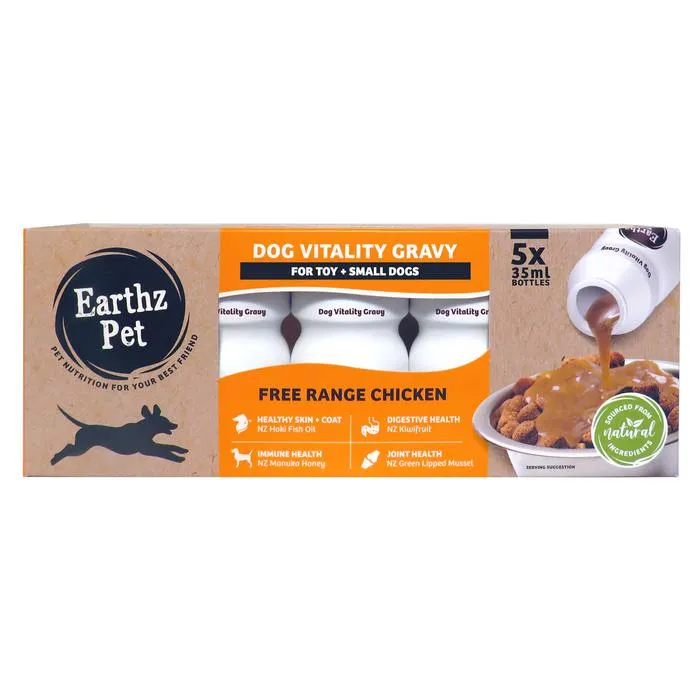 Earthz Pet Gravy Chicken Toy And Small Dogs 5x 35ml