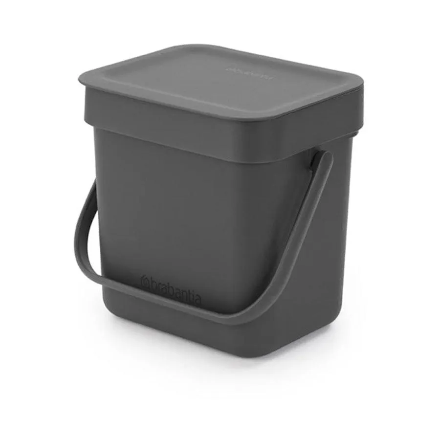 Brabantia Sort & Go Waste Bin (3L) Grey