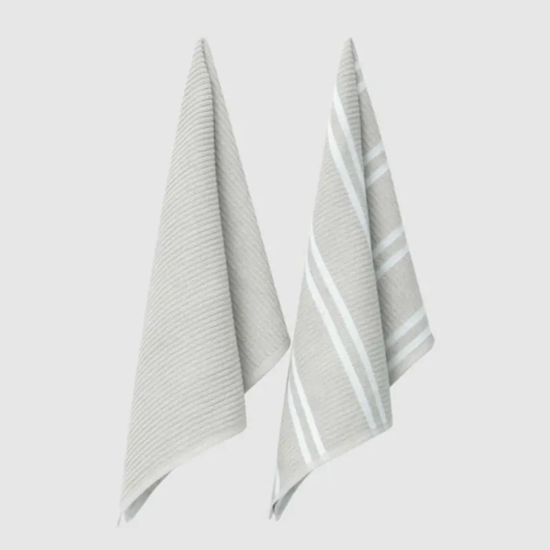 Twill & Co Tea Towel 2pack Grey