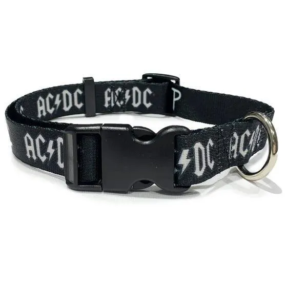 Perris Collar Acdc Black And White Large