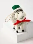 Christmas Shop Fabric Ornament, Sheep, Grey