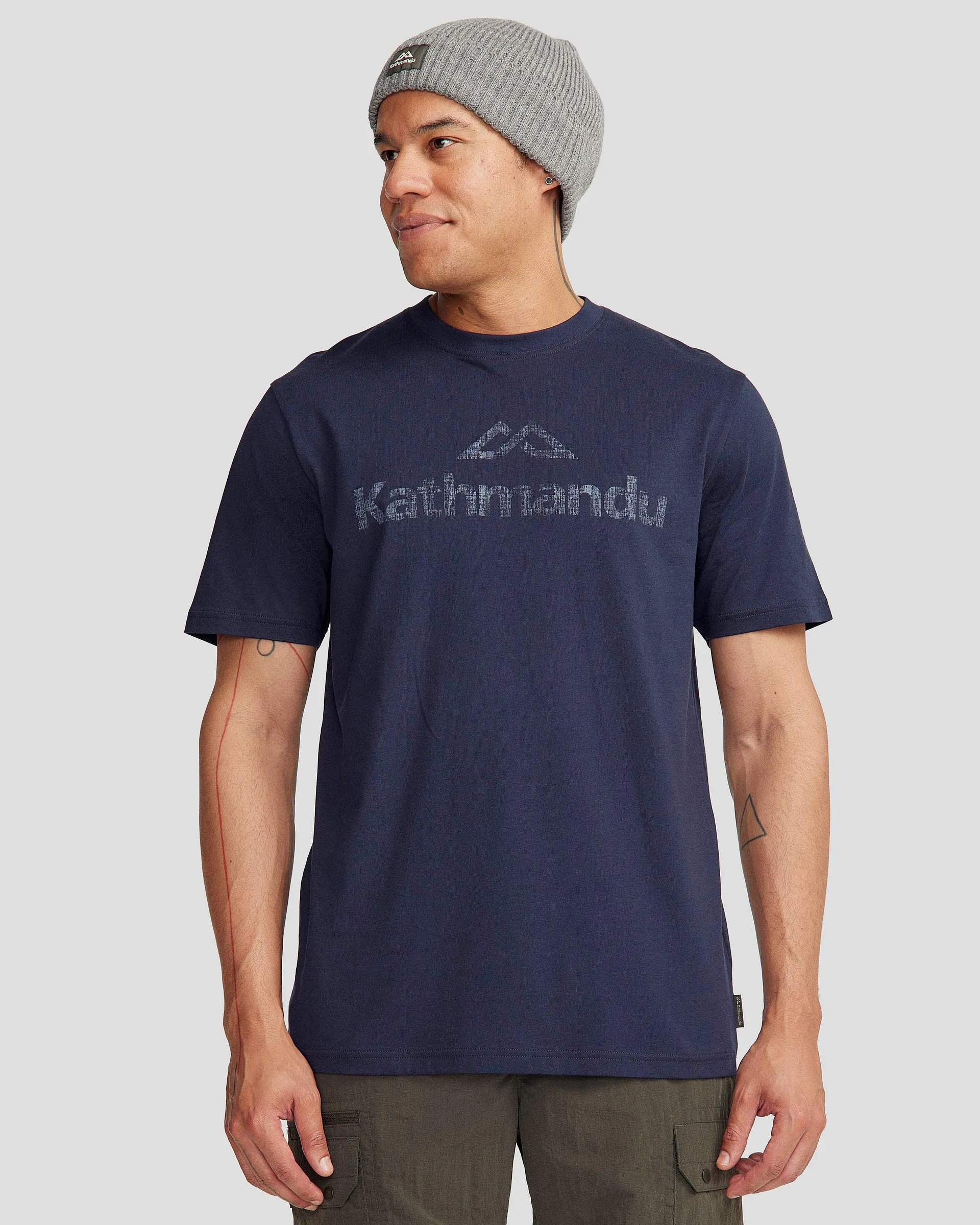 Men's Logo Organic Cotton T-shirt - Pure Navy