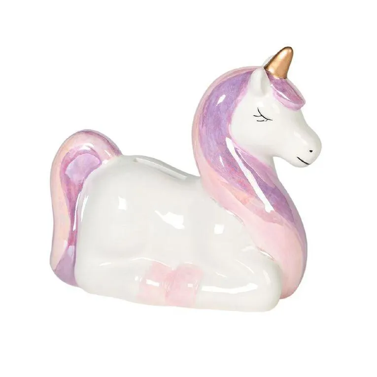 Living & Co Kids Unicorn Shaped Money Box