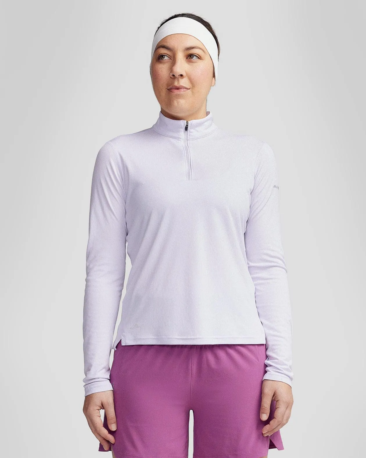 Women's Seeker 1/4 Zip Long Sleeve Top - Bright Lilac
