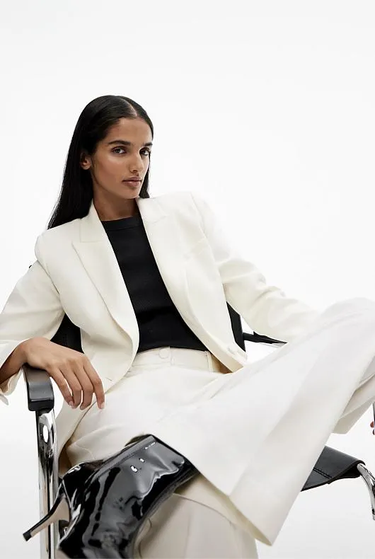 Seam Detail Single Breasted Blazer