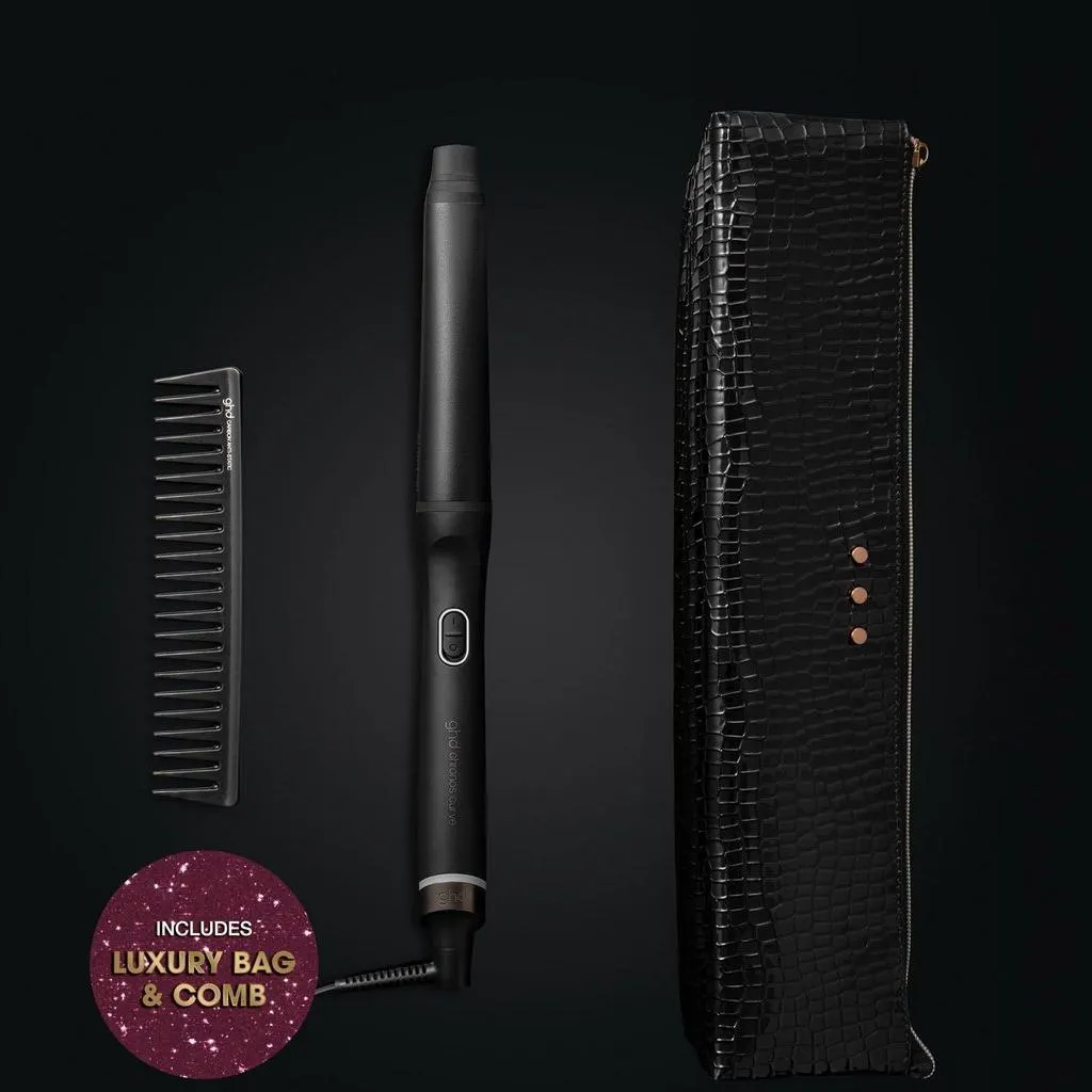 NEW GHD CHRONOS CURVE CONICAL WAND GIFT SET WITH BAG & COMB