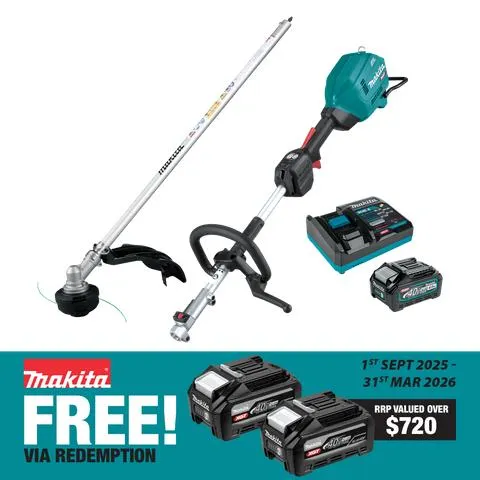 Makita XGT Multi-Function Power Head with Line Trimmer Attachment 40V 4Ah