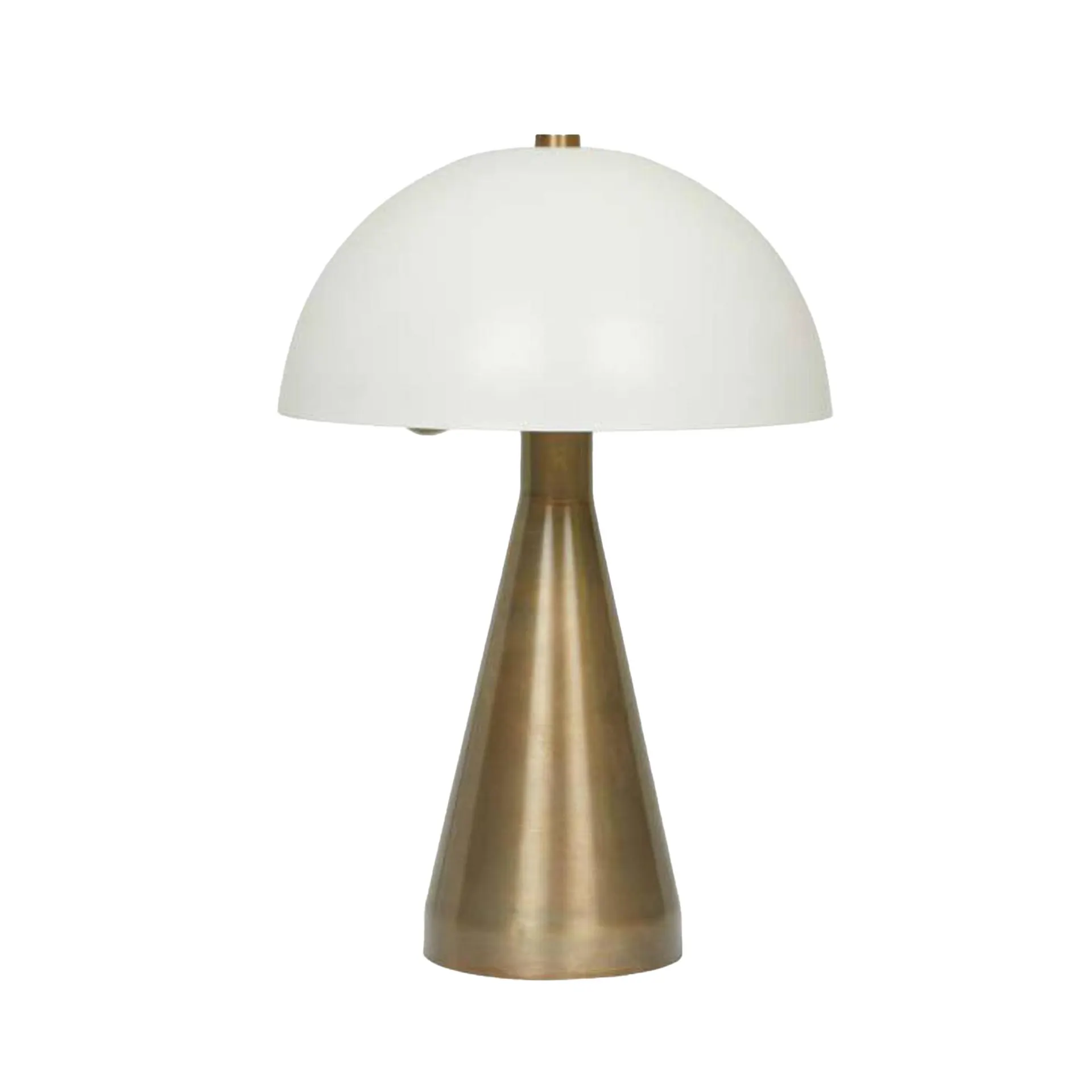 Easton dome table lamp ivory/brass
