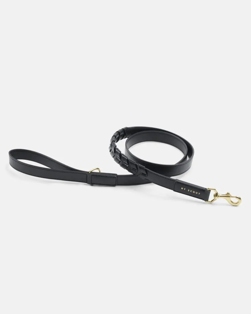Mela Caspita Leash - Black - Vegan and Waterproof