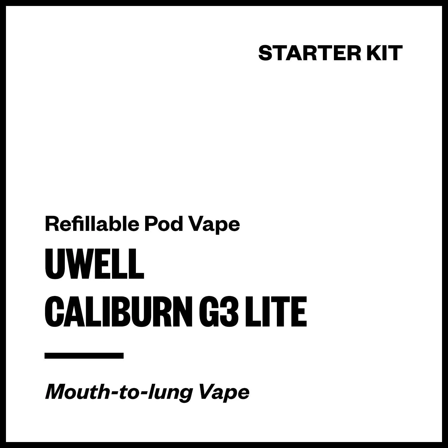 Uwell Caliburn G3 Lite Pod Kit