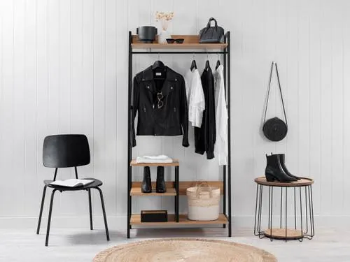 Porto Storage With Shelf - Black