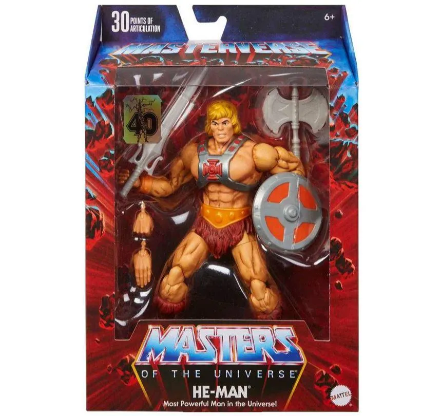 MASTERS OF THE UNIVERSE 40TH ANNIVERSARY HE-MAN ACTION FIGURE