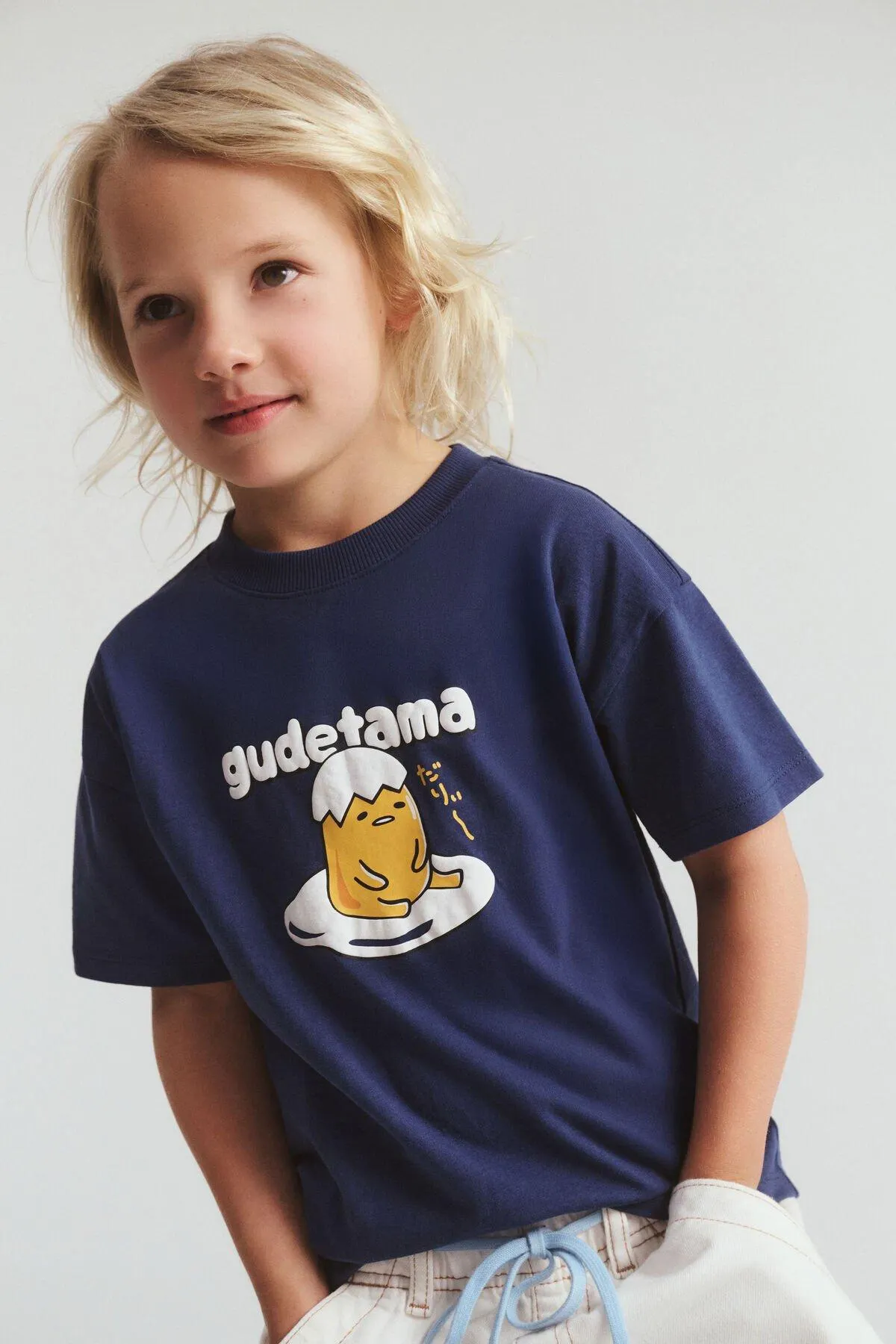 Sanrio Gudetama Drop Shoulder Short Sleeve Tee
