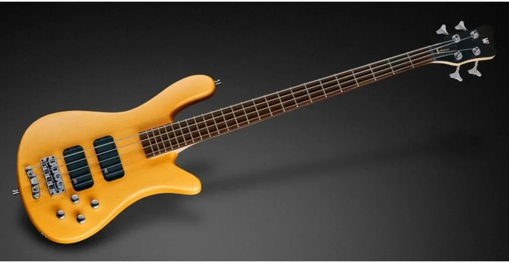 B- STOCK ROCKBASS STREAMER STANDARD 4 HVTS- HONEY VIOLIN - W/GIG BAG AND STRAPLOCKS - 4 STRING BASS
