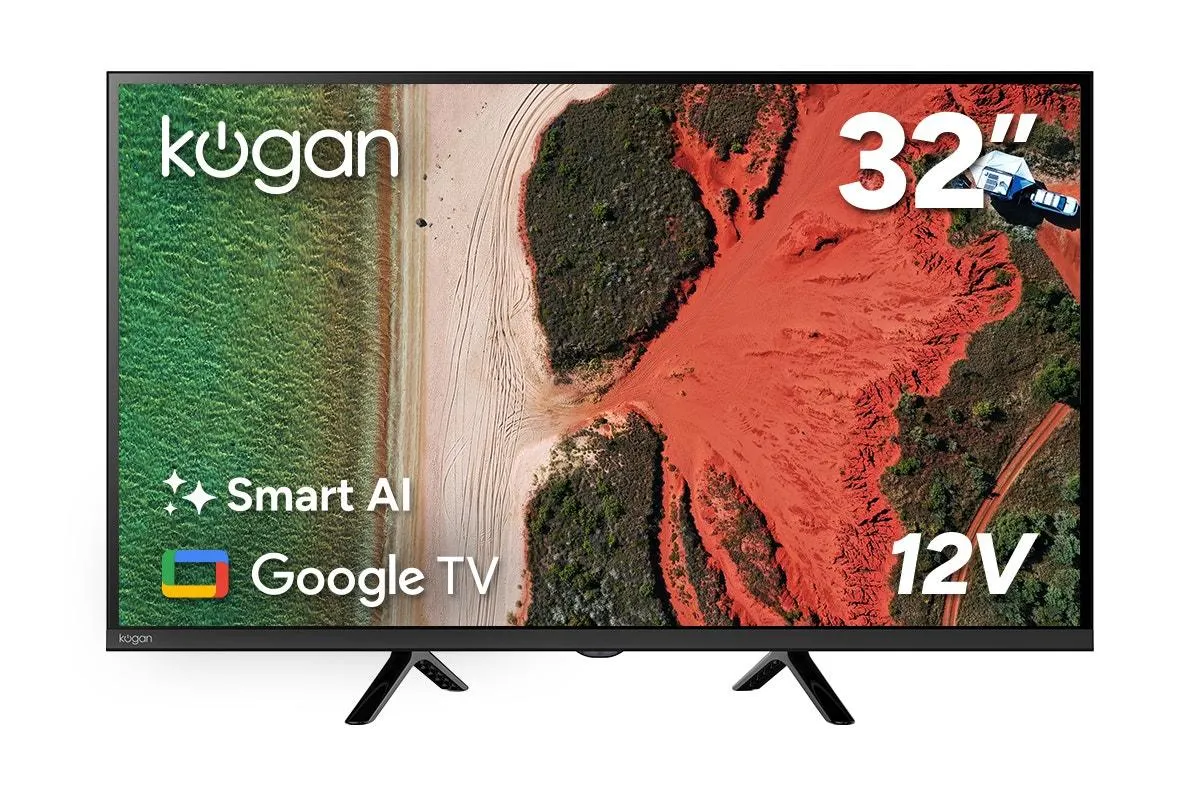 Kogan 32" LED Smart AI Google 12V TV (USB-C) - R98T