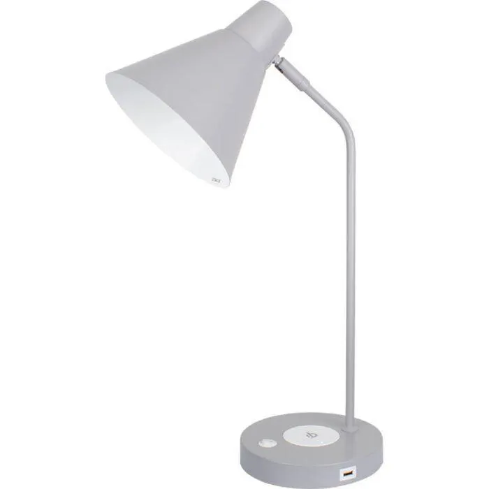 Targa Grey Qi Desk Lamp