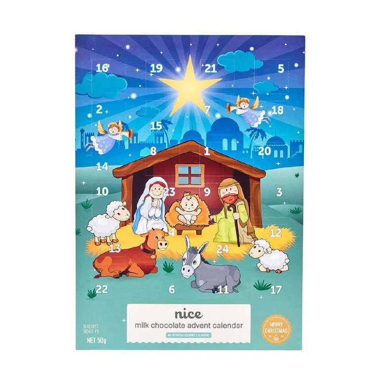 Nice Nativity Advent Calendar 50g NAFNAC