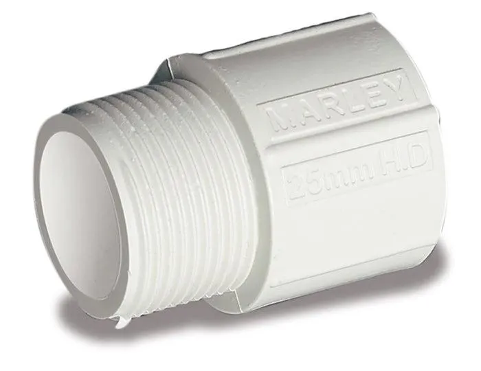 Conduit Plain Screw Adaptor 32mm Grey