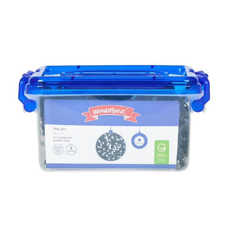Wonderland Plug-in Christmas String Lights Cool White 19.5m