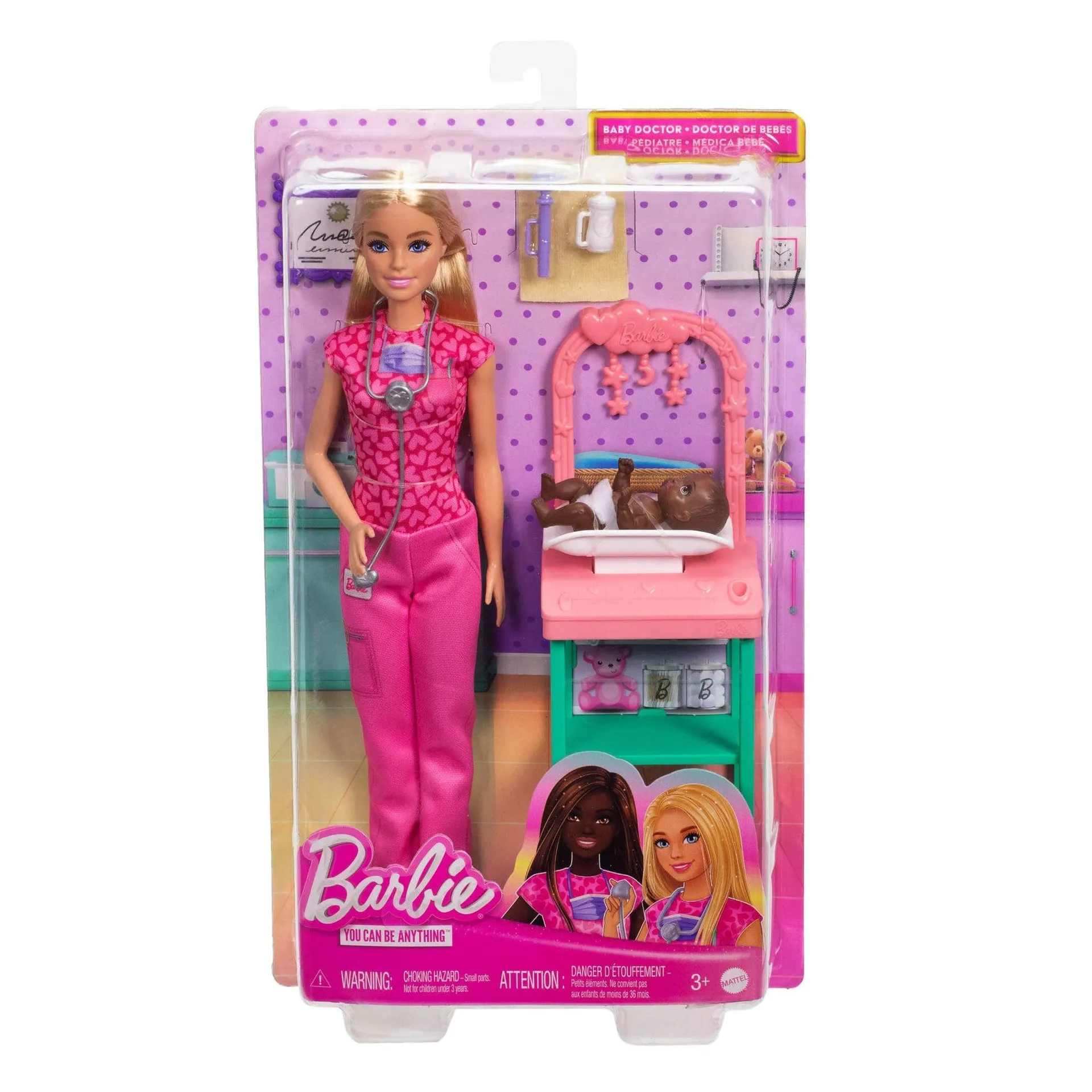 Barbie You Can Be Anything Doll Playset - Baby Doctor Blonde